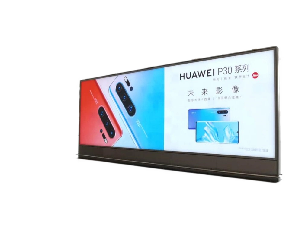 高铁立式拉布灯箱